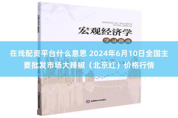 在线配资平台什么意思 2024年6月10日全国主要批发市场大辣椒（北京红）价格行情