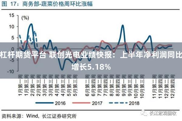 杠杆期货平台 联创光电业绩快报：上半年净利润同比增长5.18%