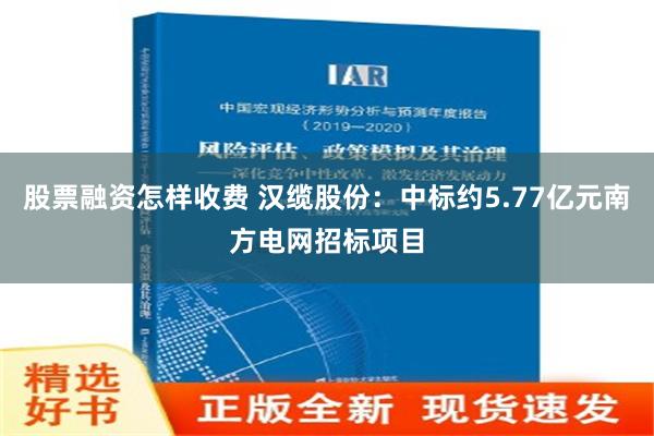 股票融资怎样收费 汉缆股份：中标约5.77亿元南方电网招标项目