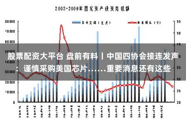 股票配资大平台 盘前有料丨中国四协会接连发声：谨慎采购美国芯片……重要消息还有这些